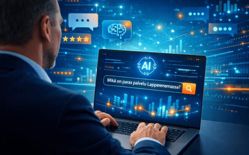 Miksi tekoäly suosittelee jo palveluyrityksiä – ja miten varmistat, että sinun yrityksesi on mukana vertailussa?
