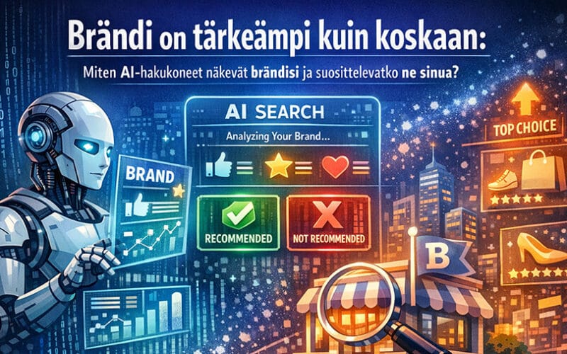 Brändi on tärkeämpi kuin koskaan: Miten AI-hakukoneet näkevät brändisi ja suosittelevatko ne sinua?