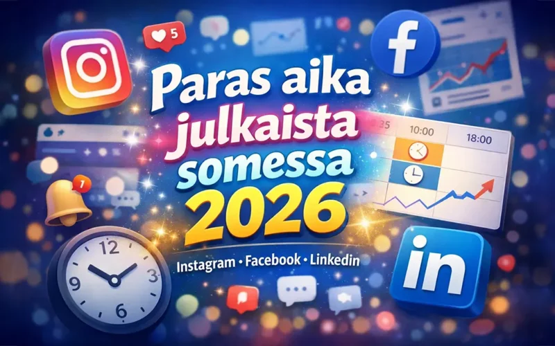 Milloin yrityksen kannattaa julkaista somessa 2026? (Instagram, Facebook & LinkedIn)
