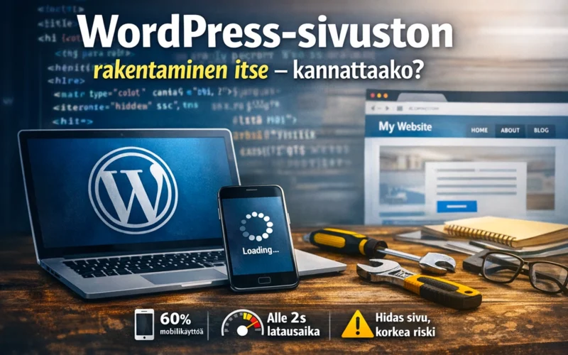 WordPress-sivuston rakentaminen itse – kannattaako?