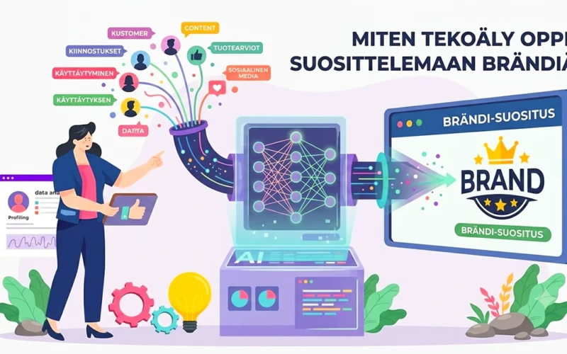 Miten tekoäly oppii suosittelemaan brändiä
