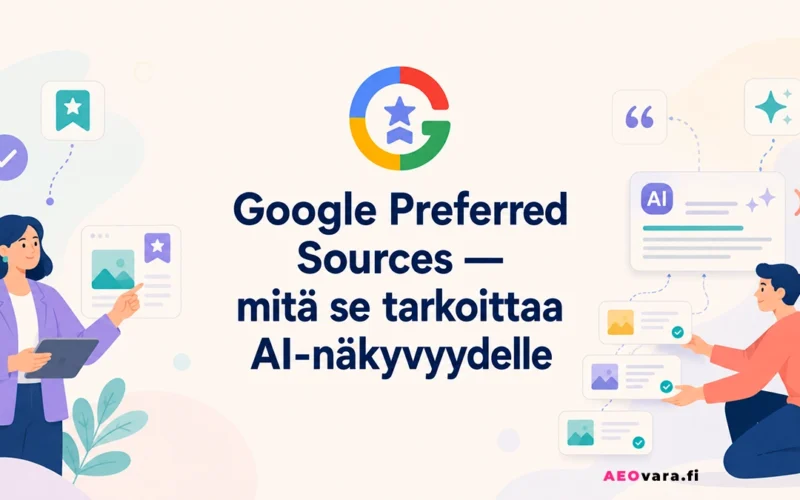 Google Preferred Sources — mitä se tarkoittaa AI-näkyvyydelle?