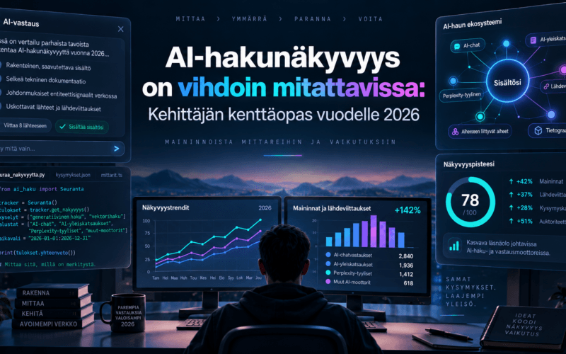 Miten mitata AI-näkyvyyttä? Nelivaiheinen kehikko yrityksille