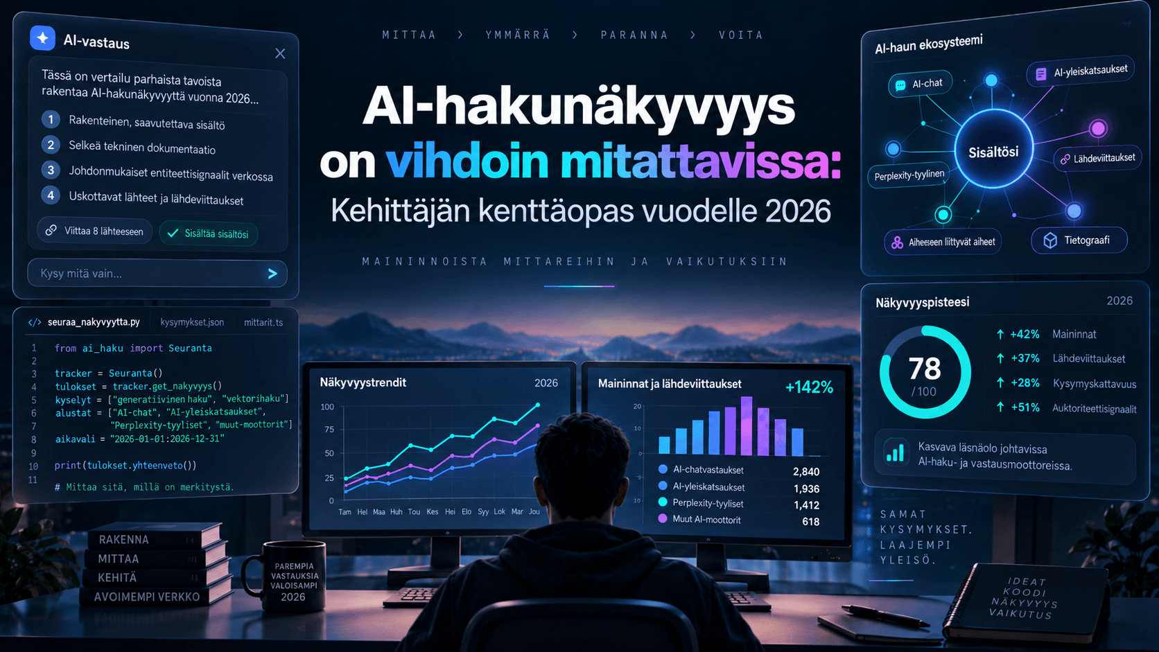 Miten mitata AI-näkyvyyttä? Nelivaiheinen kehikko yrityksille