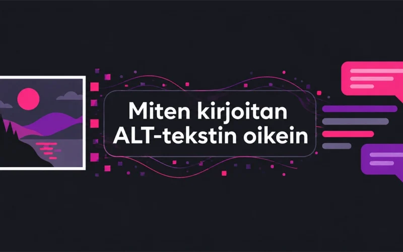 Mitä ALT-teksti tarkoittaa – ja miksi se on tärkeämpi kuin luulet